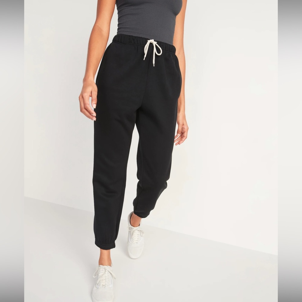 Extra High Waist Vintage Black Sweatpants Old Navy